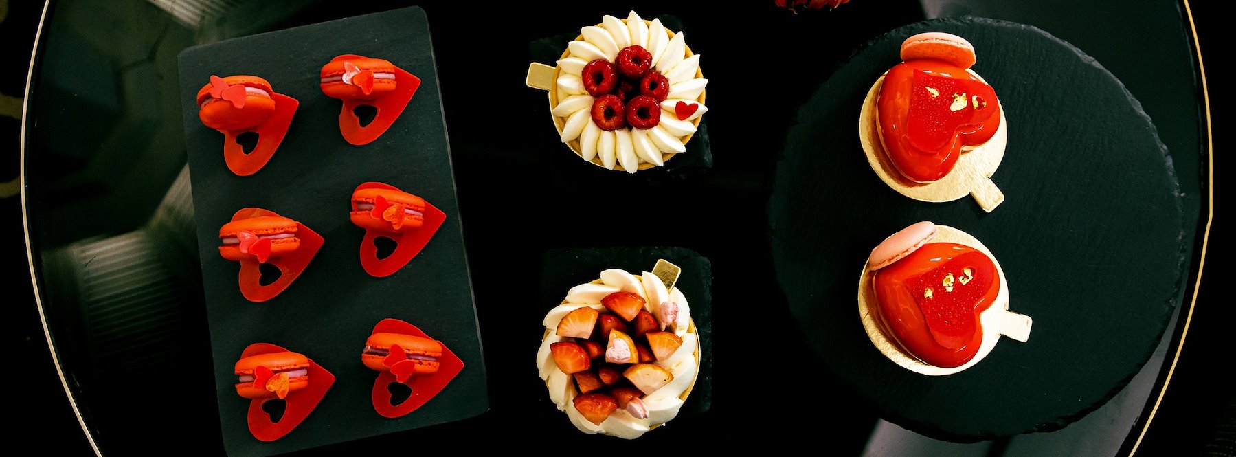 Valentines pastries